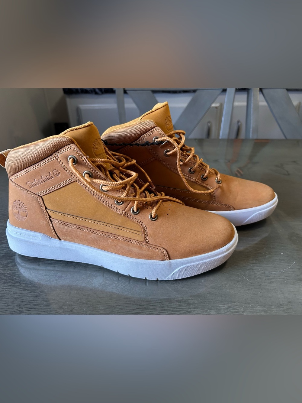 Timberland Men’s Tan Mid-Top Casual Sneakers